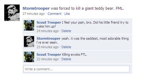 Funny Star Wars Facebook Status Oh My World Funny Star Wars Facebook Status Oh My World